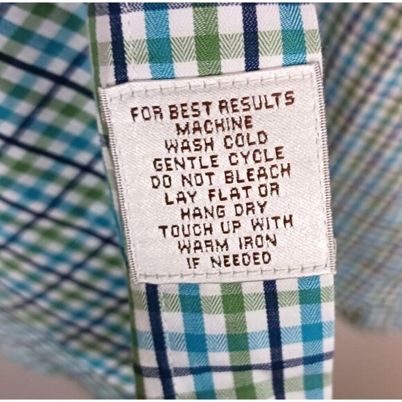 Peter Millar Cotton Plaid Long Sleeve Button Up Men's Shirt Size XL - Picture 5 of 5